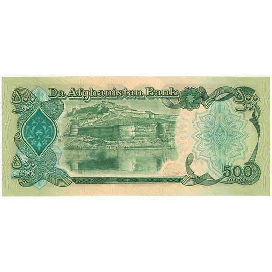 Billete de Afganistán de 500 afganos