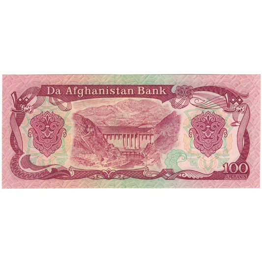 Billete de Afganistán, 100 afganos