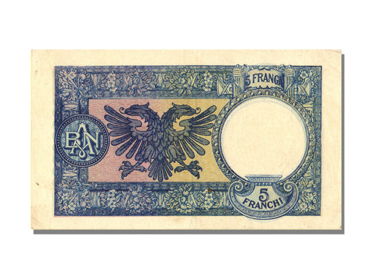 Billete de Albania, 

5 francos