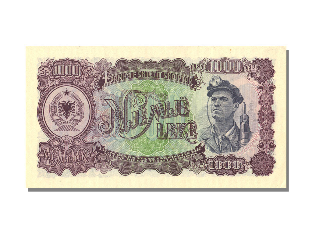Billete de banco,

Albania,

1000 millas