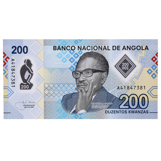 billete de banco, 
  
  Angola, 
  
  200 Kwanz