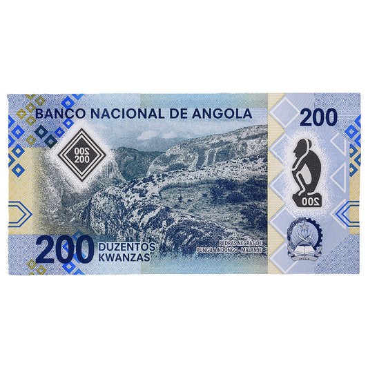 billete de banco, 
  
  Angola, 
  
  200 Kwanz