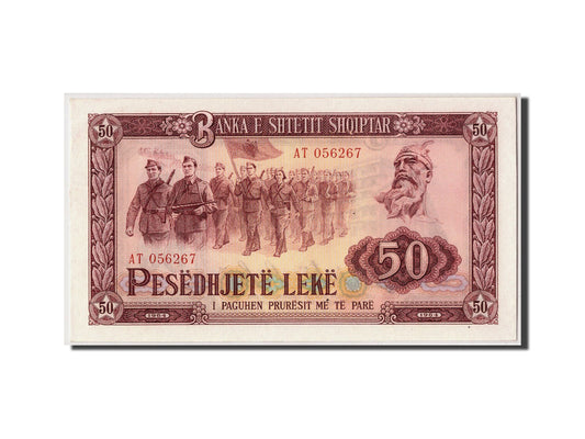 Billete de banco,
 
 albania,
 
 50 minutos