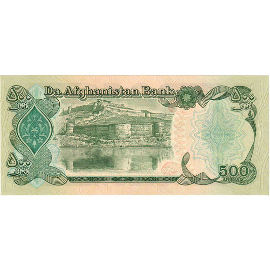 Afganistán,

500 afganos,

UNC (65-70)