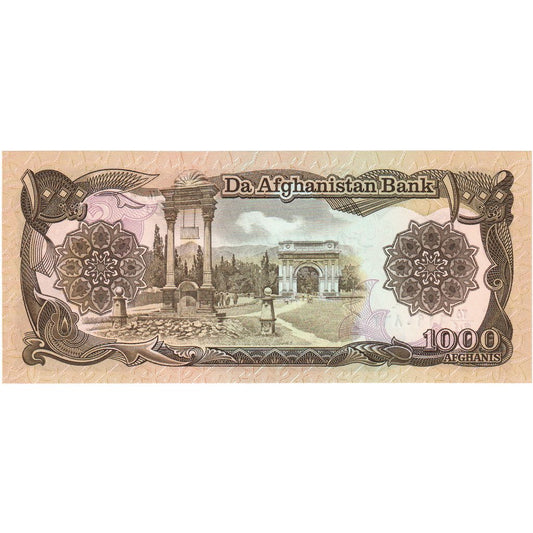 Afganistán,

1000 afganos,

UNC (65-70)