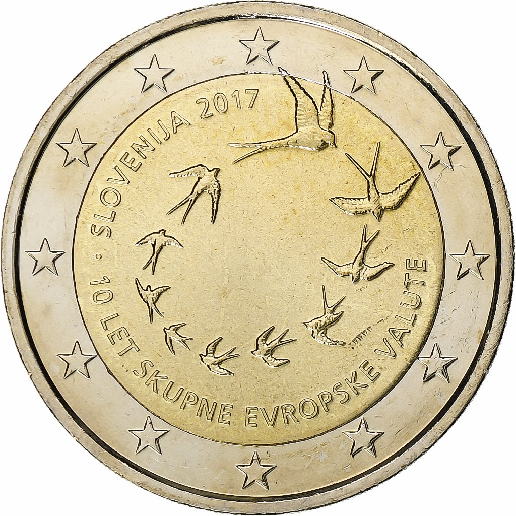 Eslovenia,

2 euros,

2017