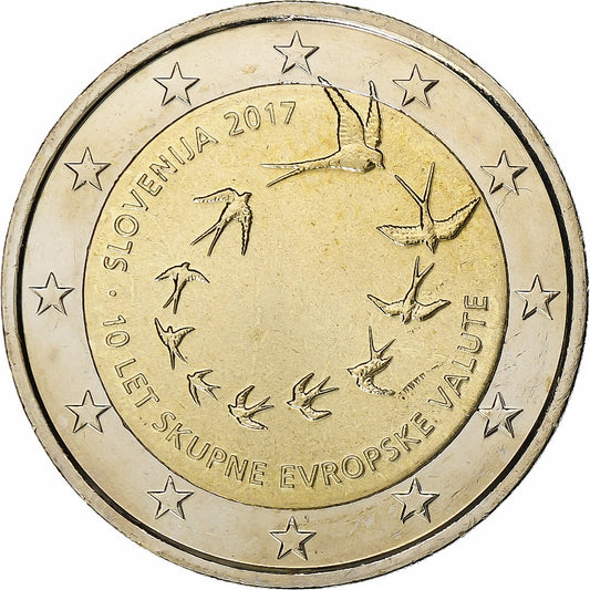 Eslovenia,

2 euros,

2017