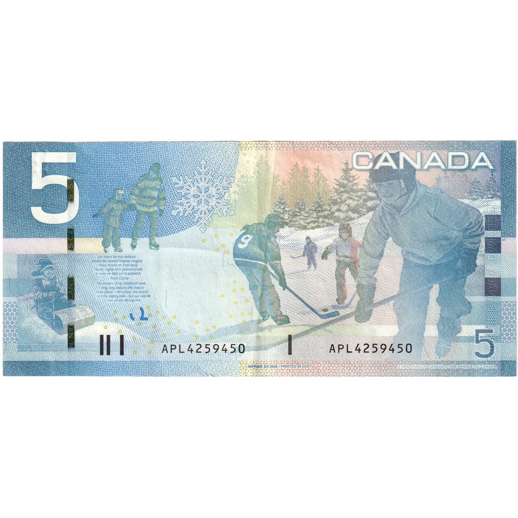 Canadá,

$5,

UA(55-58)
