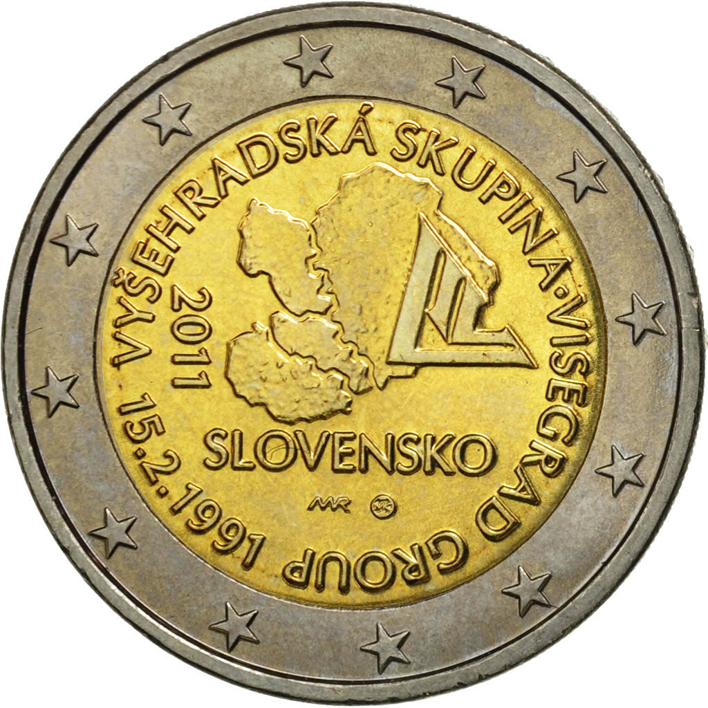Eslovaco,
 
 2 euros,
 
 Visegrado