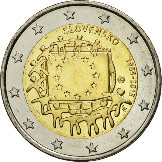 Eslovaco,

2 euros,

Bandera
