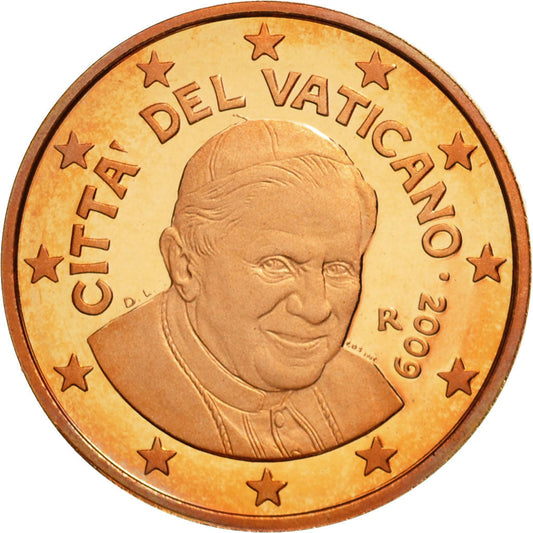 Tribuna del Vaticano, 

2 céntimos de euro, 

2009
