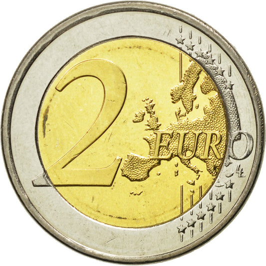 Eslovenia, 
  
  2 euros, 
  
  10. Jahrestag der Europäischen Währungsunion
