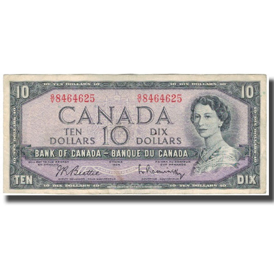 Billete de Canadá, $10