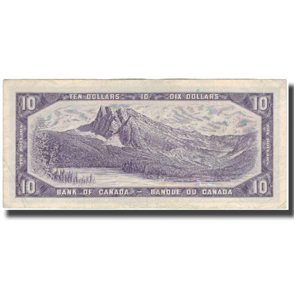 Billete de Canadá, $10