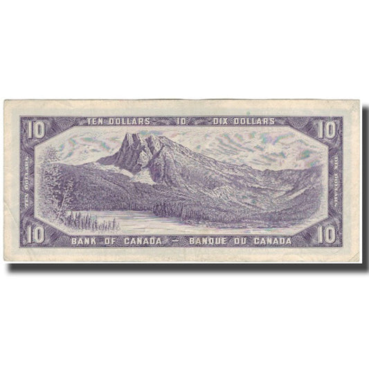 Billete de Canadá, $10