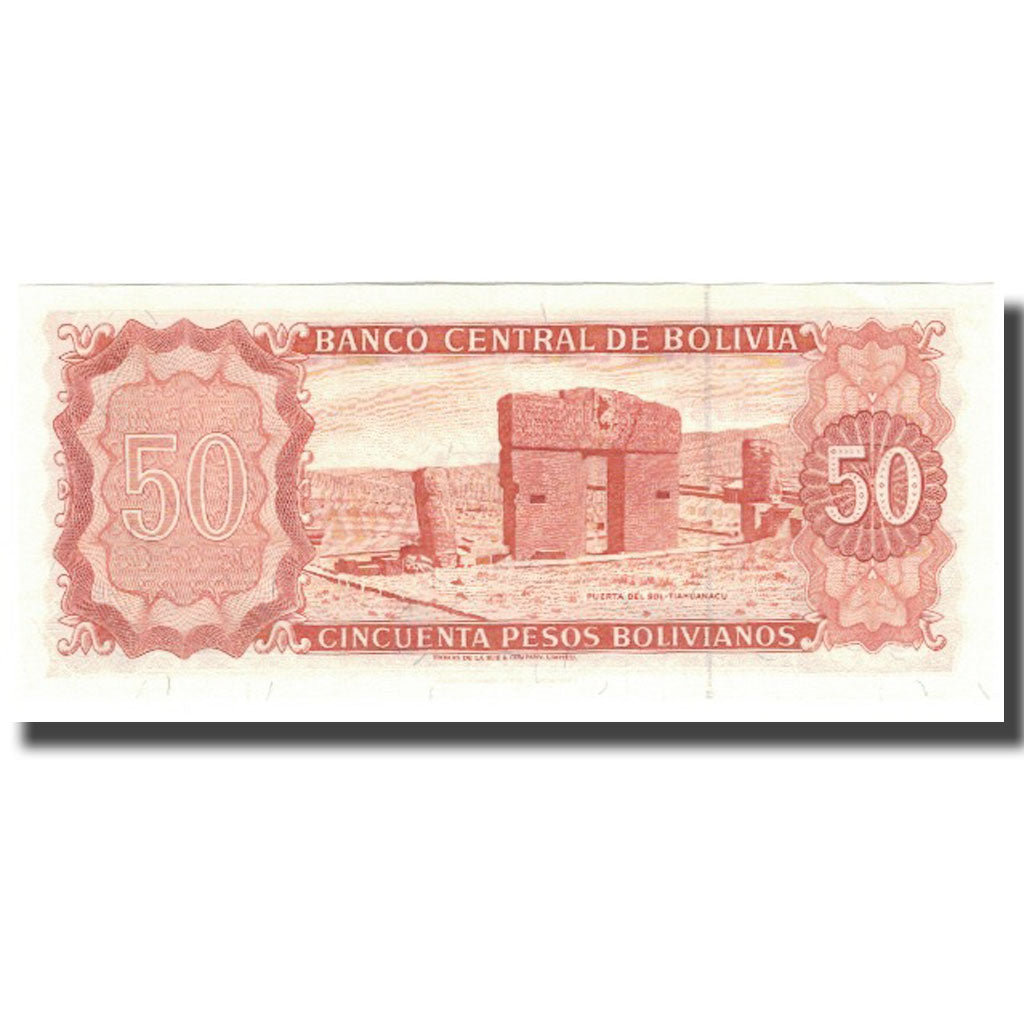 billete de banco, 
  
  bolivia, 
  
  bolivianos 50 pesos