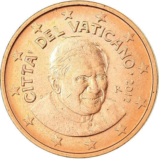 Tribuna del Vaticano, 

2 céntimos de euro, 

2012