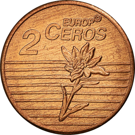 Suiza,

2 céntimos de euro,

2003