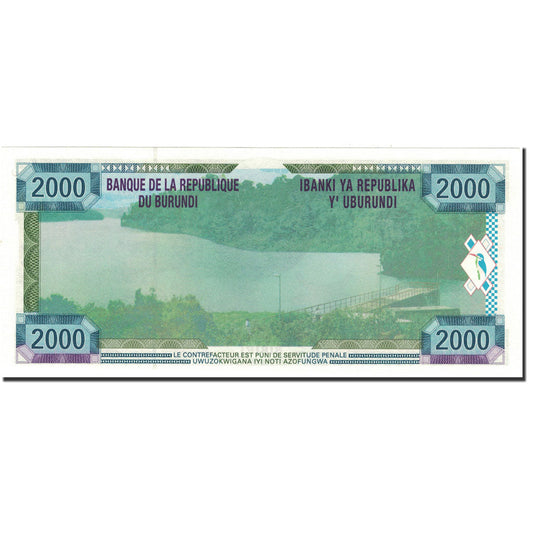 Billete de Burundi, 2000 francos