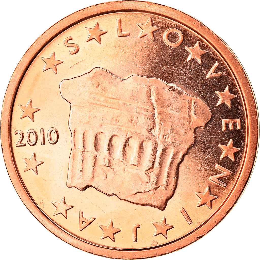 Eslovenia,

2 céntimos de euro,

2010