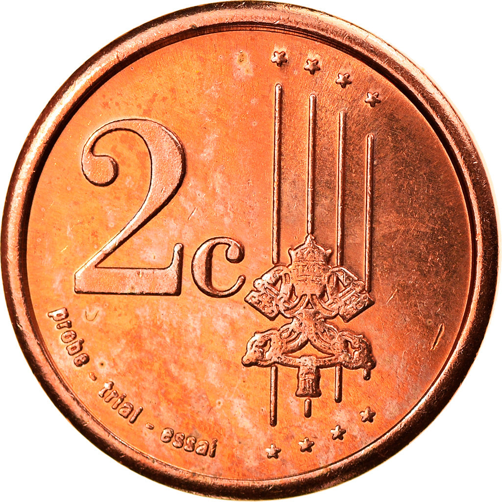 Vaticano,

2 céntimos de euro,

Tipo 3