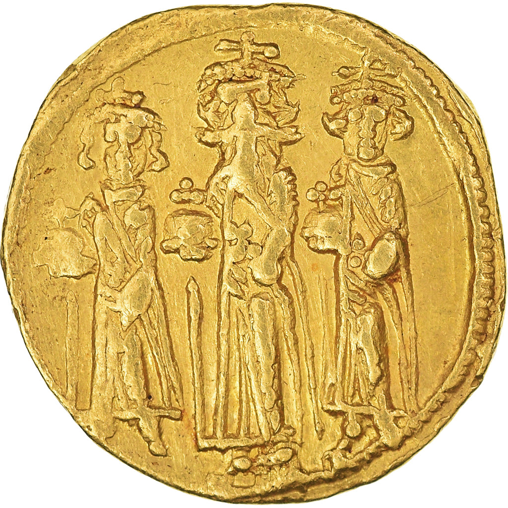 Moneda,

Imperio Bizantino (Imperio Romano de Oriente),

Heraclion
