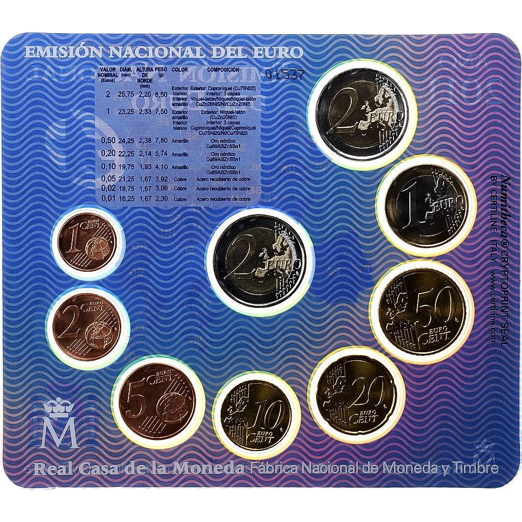 Español,
 
 Setze 1 ud. - 2 euros,
 
 2011