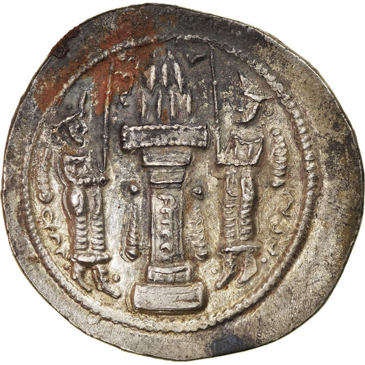 Moneda,

Reyes sasánidas,

Varhran IV