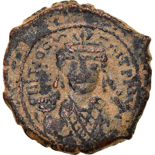 Moneda,

Maurice Tiberius,

Medio tonto